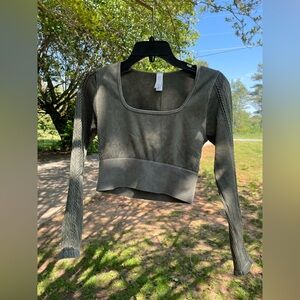 OFFLINE By Aerie Seamless Cable Square Neck top Size Meduim